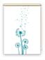Preview: Rollo Dandelions türkis , Rollo, Motivrollo, Rollo mit Druck, Fotorollo, bedrucktes Rollo, Fensterrollo,verdunkelndes Rollo, Sonnenschutz Rollo